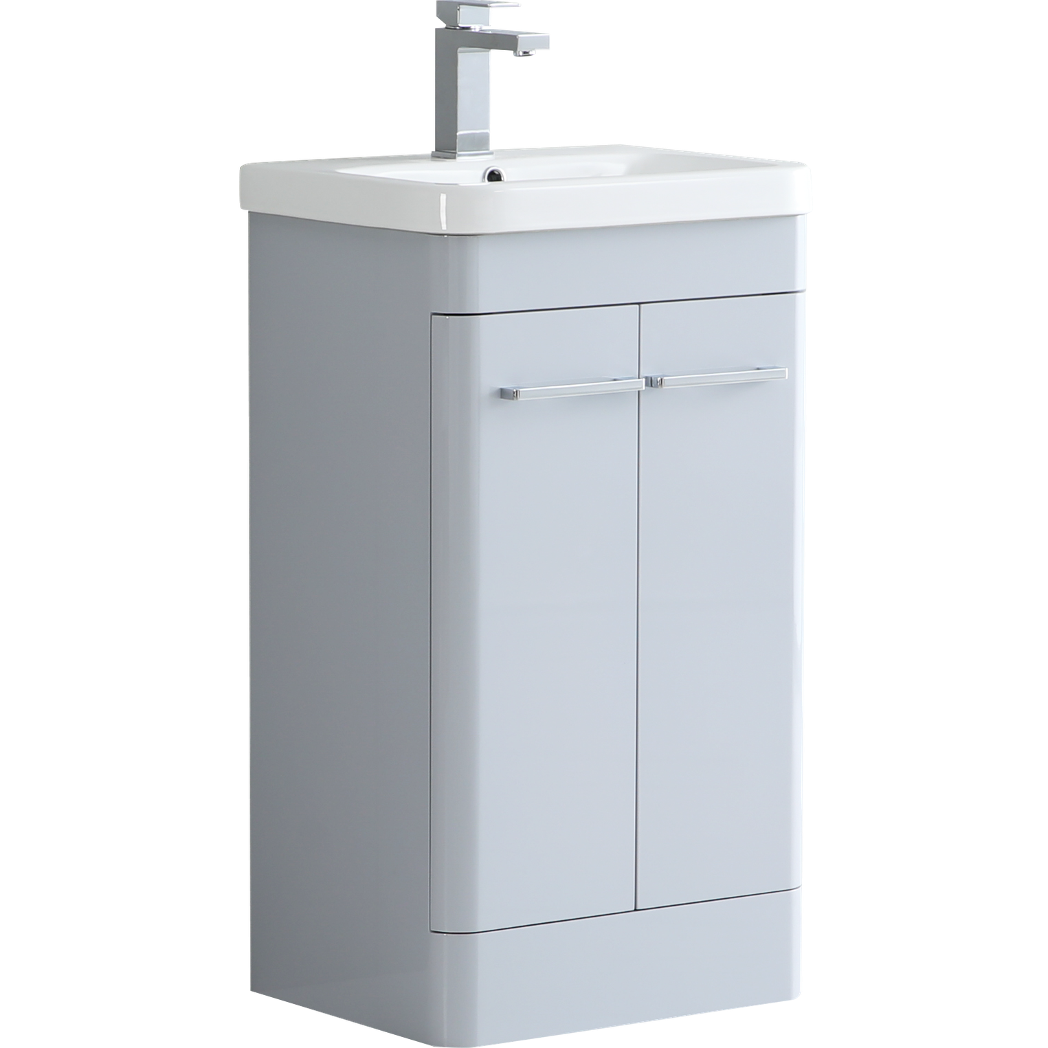 Camber 500mm Waterproof Curved PVC Vanity Unit and Basin