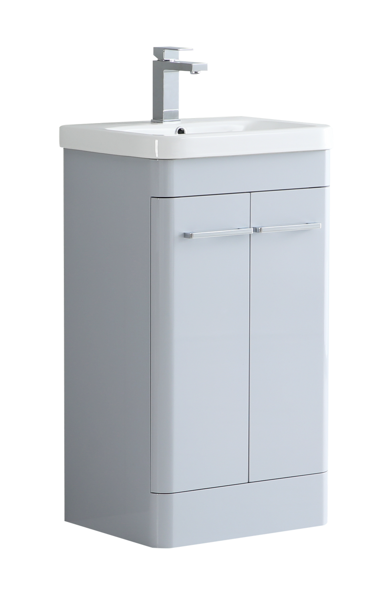 Camber 500mm Waterproof Curved PVC Vanity Unit and Basin