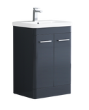 Camber 600mm Waterproof Curved PVC Vanity Unit and Basin