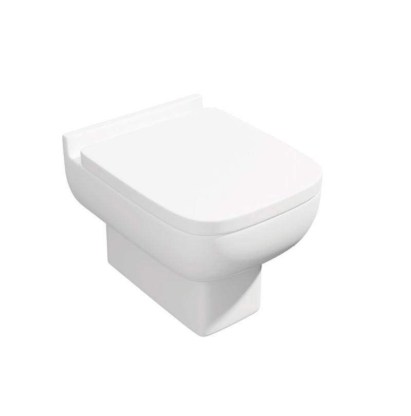 Options 600 Back to Wall WC Toilet Pan with Soft Close Seat