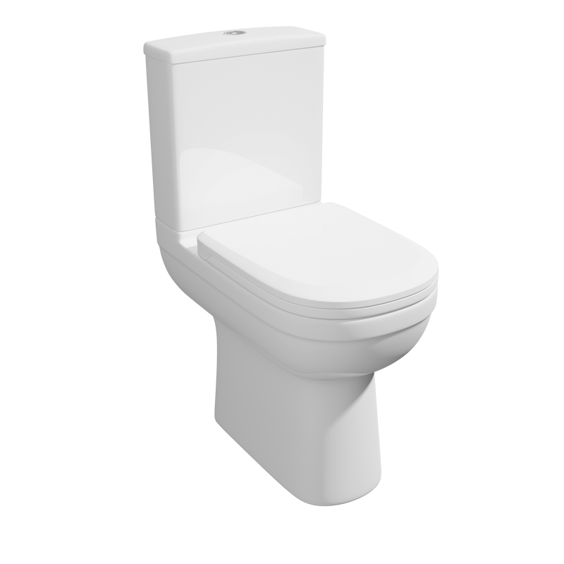 Lifestyle Comfort Height Close Coupled WC Toilet with Soft Close Seat