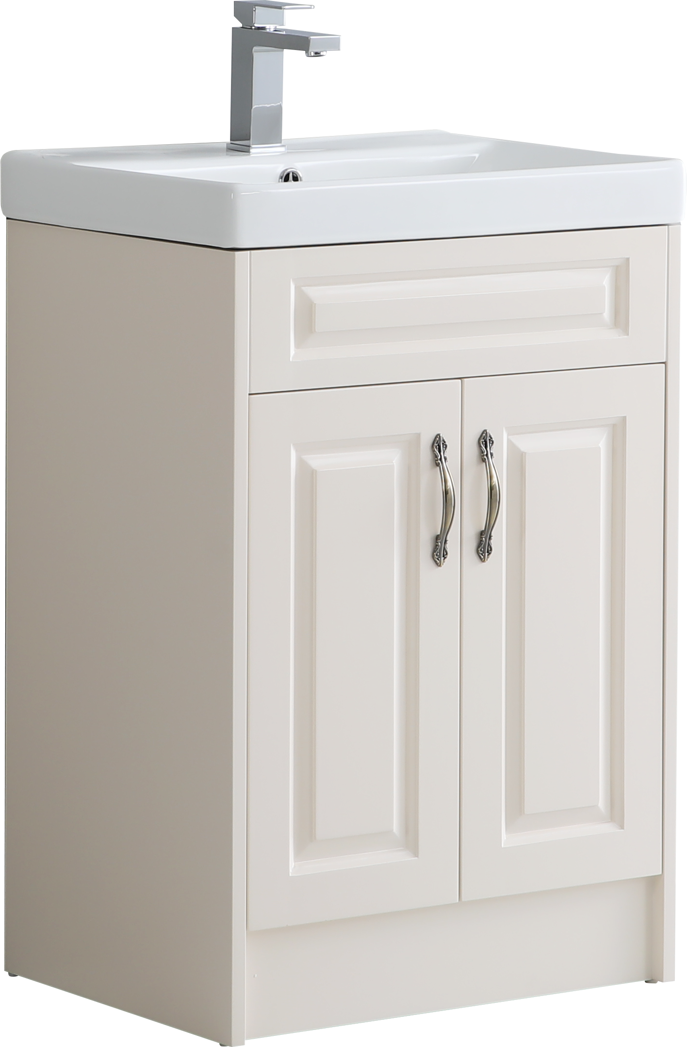 Alfred 600mm Traditional Waterproof PVC Vanity Unit and Basin