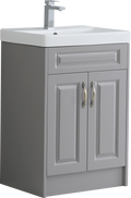 Alfred 600mm Traditional Waterproof PVC Vanity Unit and Basin