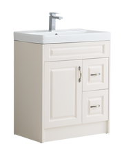 Alfred 750mm Traditional Waterproof PVC Vanity Unit and Basin