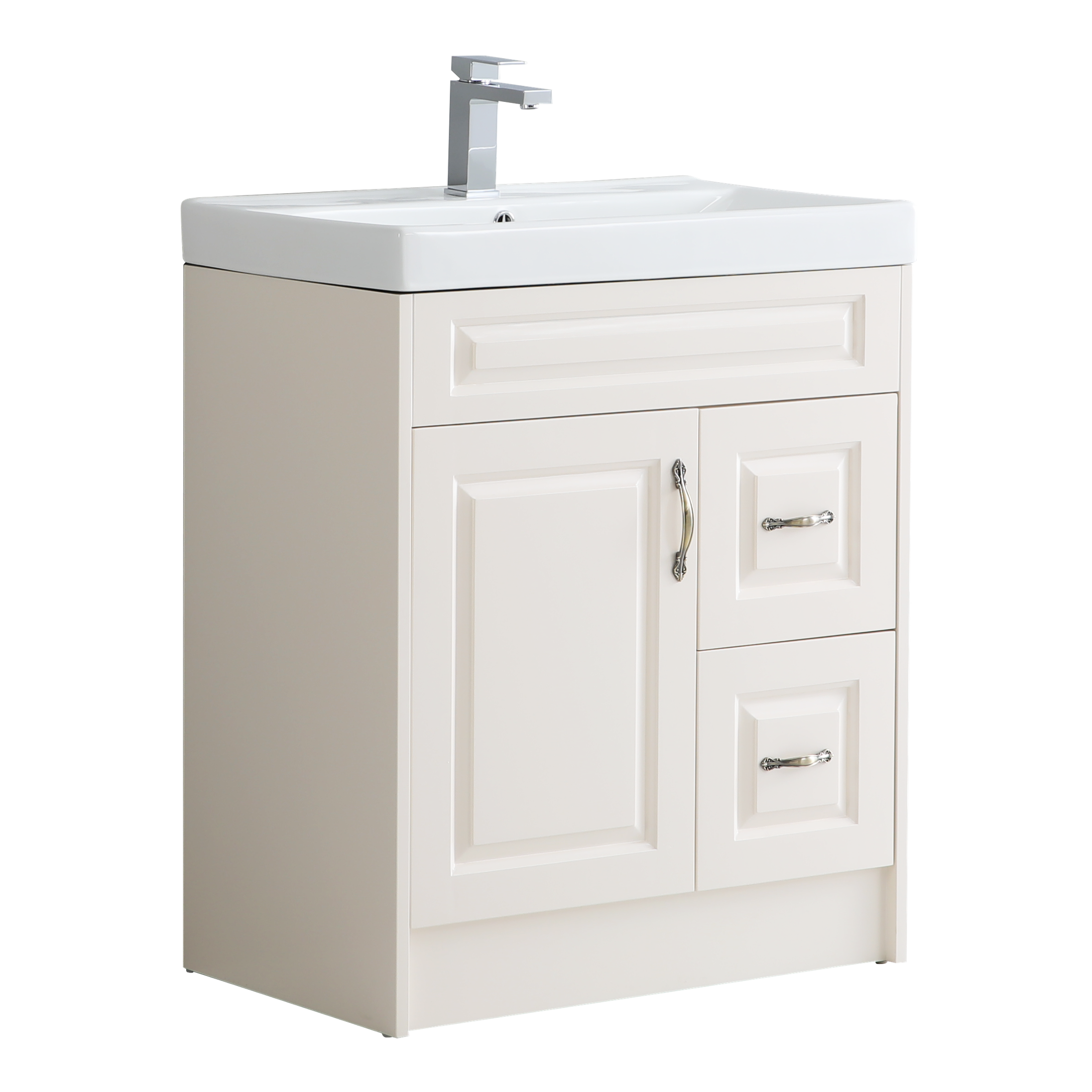 Alfred 750mm Traditional Waterproof PVC Vanity Unit and Basin