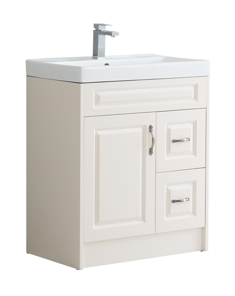 Alfred 750mm Traditional Waterproof PVC Vanity Unit and Basin