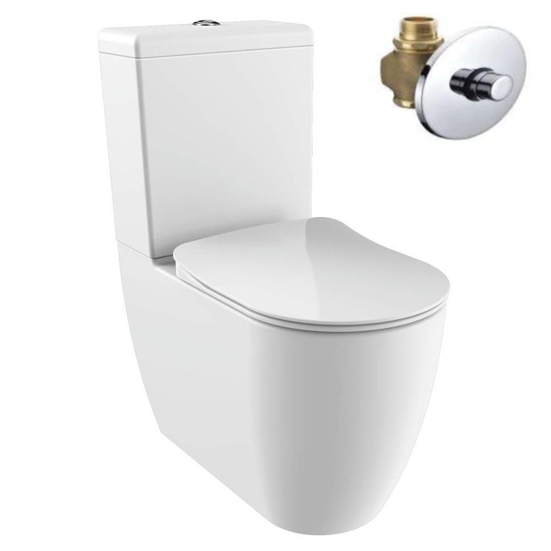 Closed Back Close Coupled Gienic Bidet Toilet