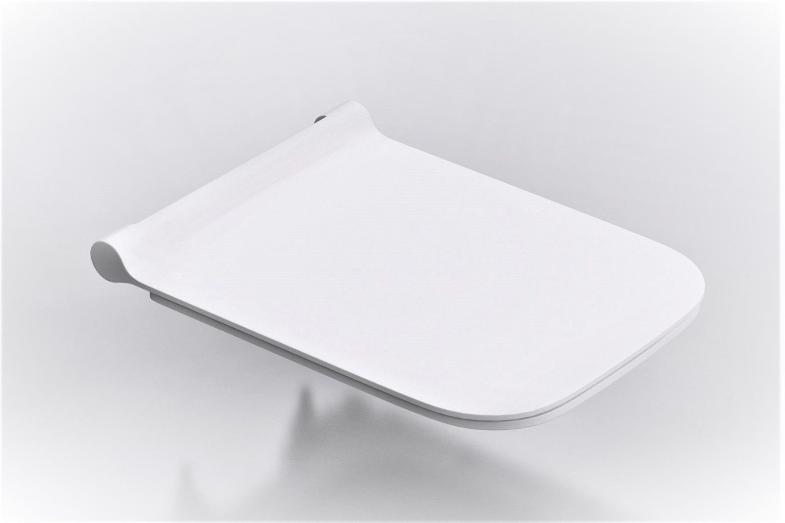 Slim Toilet Seat Closed
