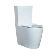 Comfort Height Closed Back Close Coupled Rimless Toilet