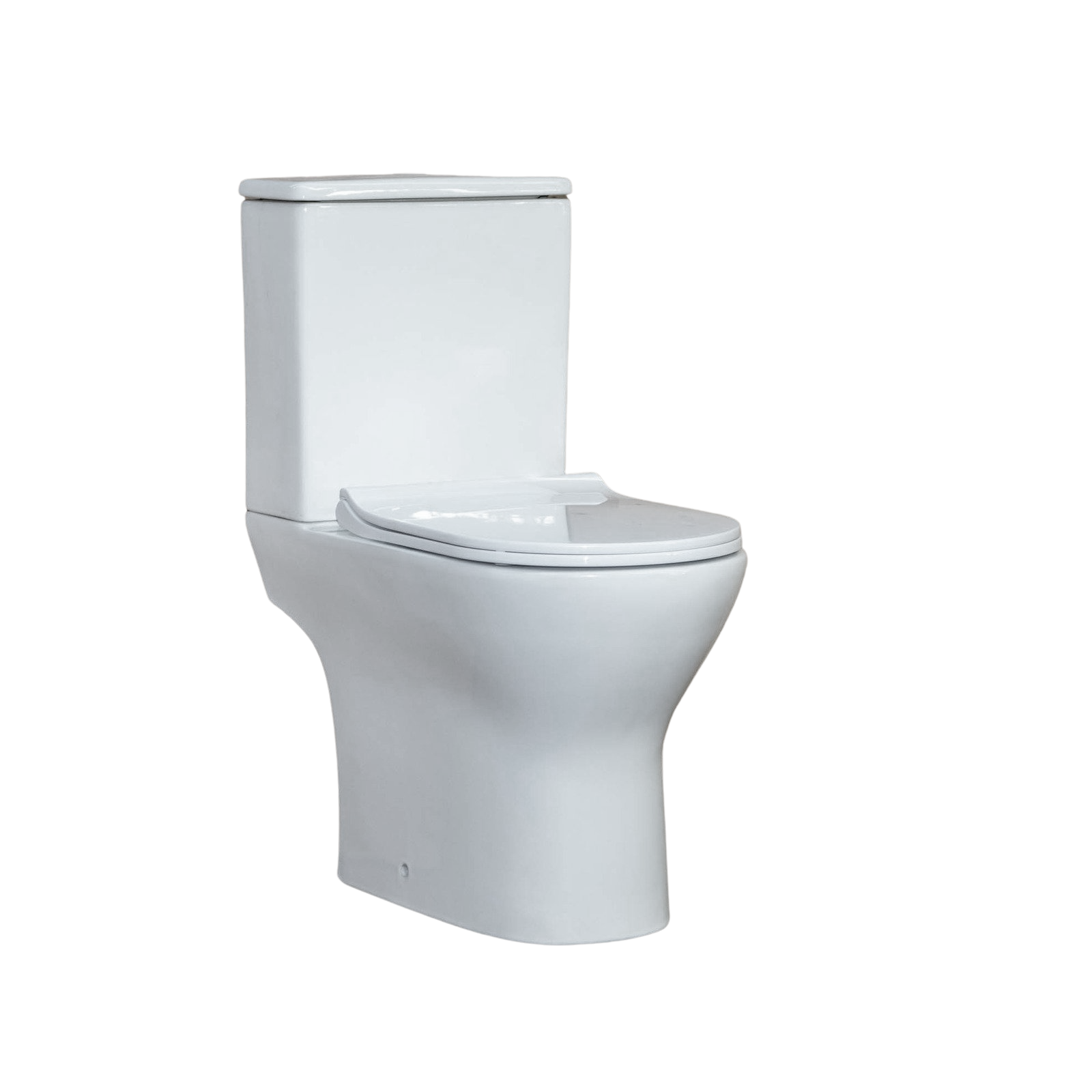 Ceramic Open Back Close Coupled Rimless Toilet