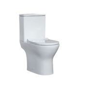 Ceramic Open Back Close Coupled Rimless Toilet