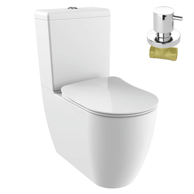 Closed Back Close Coupled Gienic Bidet Toilet