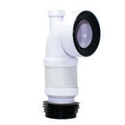 Flexible Pan Connector WC 4" 110mm Spigot Boss Toilet 90 Degree Bathroom Plumbing