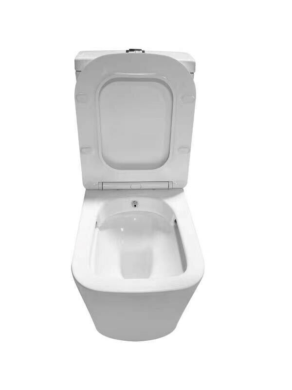Square Open Back Close Coupled Bidet Toilet